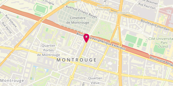 Plan de Roc Eclerc, 25 avenue de la République, 92120 Montrouge