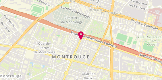 Plan de Marbrerie Floury, 21 avenue de la République, 92120 Montrouge