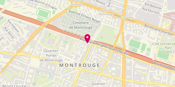 Plan de Service Funéraire URAS & fils Montrouge, 1 Rue du Colonel Gillon, 92120 Montrouge