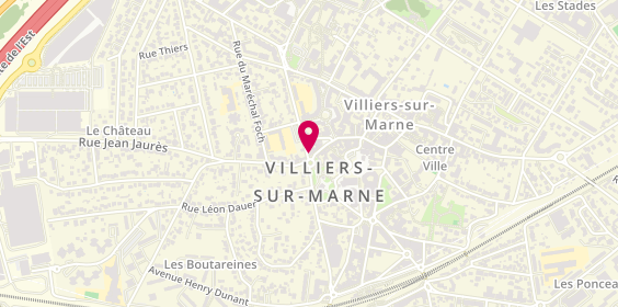 Plan de Pompes Funebres France Deces, 2 Rue Maurice Berteaux, 94350 Villiers-sur-Marne