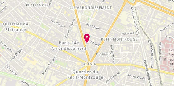 Plan de Pompes Funèbres de France, 197 avenue du Maine, 75014 Paris