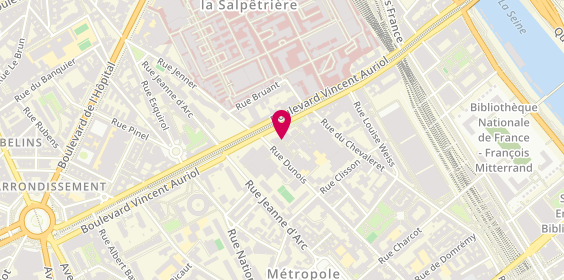 Plan de Le Conseil Funéraire Paris, 7 square Dunois, 75013 Paris