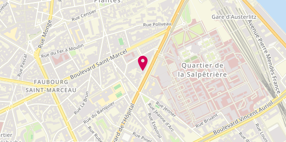Plan de Roc Eclerc, 72 Boulevard de l'Hôpital, 75013 Paris