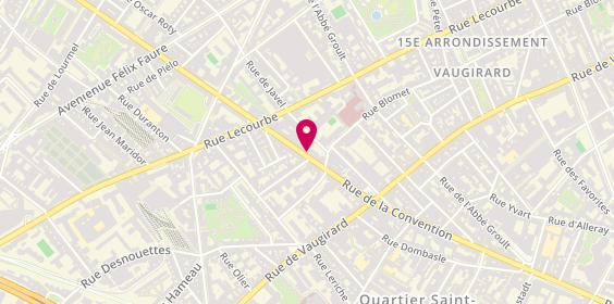 Plan de Agence Convention, Services Funéraires Ville de Paris, 15e arrondissement, 165 Rue de la Convention, 75015 Paris