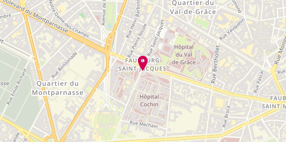 Plan de Roc-Eclerc, 3 Rue du Faubourg Saint-Jacques, 75014 Paris