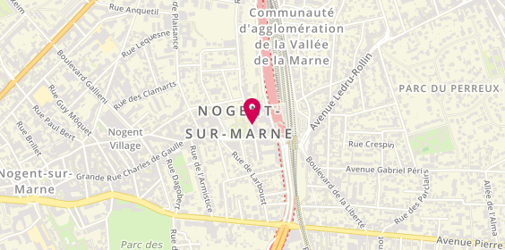 Plan de Pompes funèbres PFG NOGENT-SUR-MARNE, 4 Rue de Coulmiers, 94130 Nogent-sur-Marne