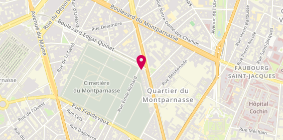 Plan de L'Organisation Funéraire, 1 Rue Emile Richard, 75014 Paris