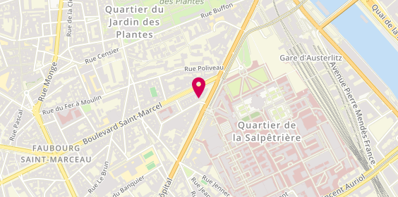 Plan de Pompes Funèbres de France, 4 Rue des Wallons, 75013 Paris