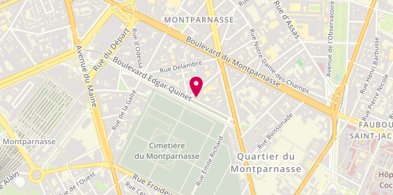 Plan de Maison Cahen, 24 Boulevard Edgar Quinet, 75014 Paris