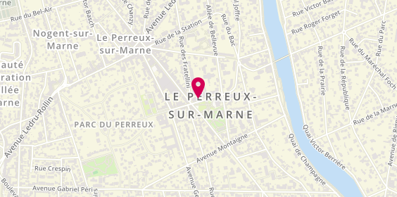 Plan de Pompes funèbres PFG LE PERREUX-SUR-MARNE, 9 Rue Denfert Rochereau, 94170 Le Perreux-sur-Marne