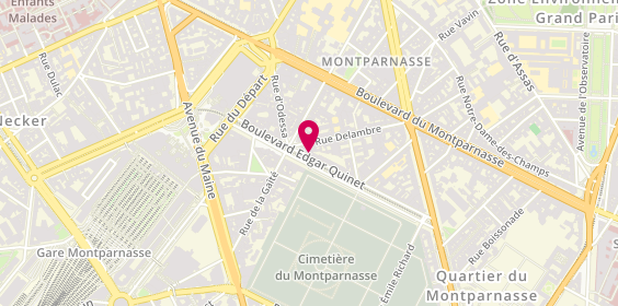 Plan de Maison Maurice Beer, 52 Boulevard Edgar Quinet, 75014 Paris