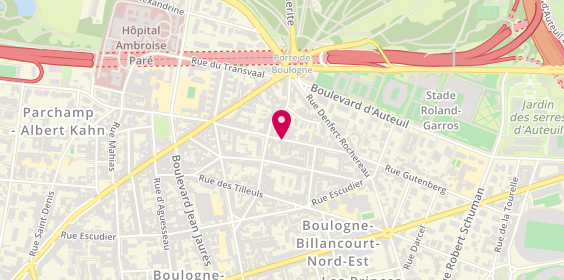 Plan de Dignami Pompes Funebres Animalieres, 26 Rue de la Rochefoucauld, 92100 Boulogne-Billancourt