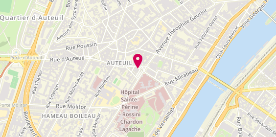 Plan de Pompes Funèbres ROBLOT, 1 Rue d'Auteuil, 75016 Paris