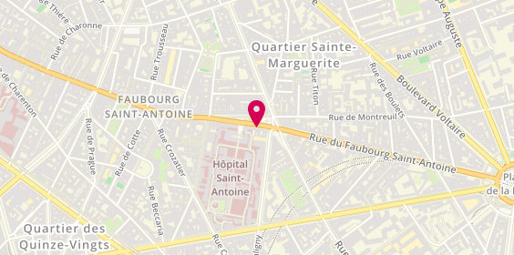 Plan de Roc Eclerc, 190 Rue du Faubourg Saint-Antoine, 75012 Paris