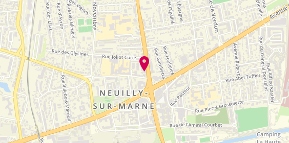 Plan de Pompes funèbres PFG NEUILLY-SUR-MARNE, 31 Rue Paul et Camille Thomoux, 93330 Neuilly-sur-Marne