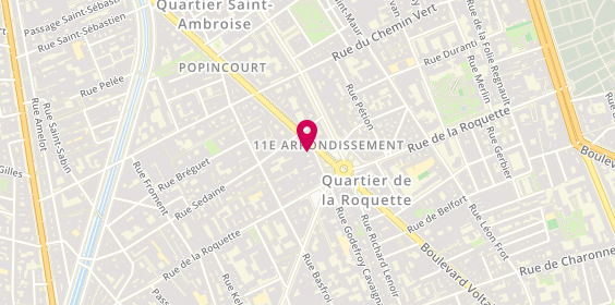 Plan de Pompes Funèbres ROBLOT, 128 Boulevard Voltaire, 75011 Paris