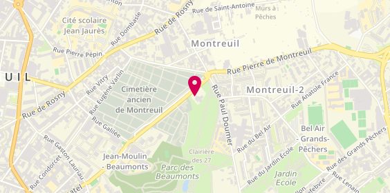 Plan de Maison Funéraire, 32 avenue Jean Moulin, 93100 Montreuil