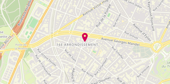Plan de Henri de Borniol, 74 Rue Pompe, 75116 Paris