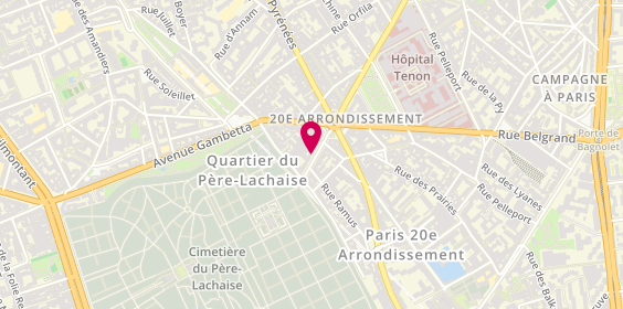 Plan de Pompes Funèbres ROBLOT, 11 avenue du Père Lachaise, 75020 Paris