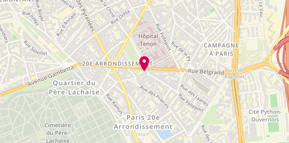 Plan de ALVES EFG SAS, 18 Rue Belgrand, 75020 Paris