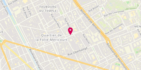 Plan de Pompes Funèbres Musulmanes et Omra Essalam, 73 Rue Jean-Pierre Timbaud, 75011 Paris