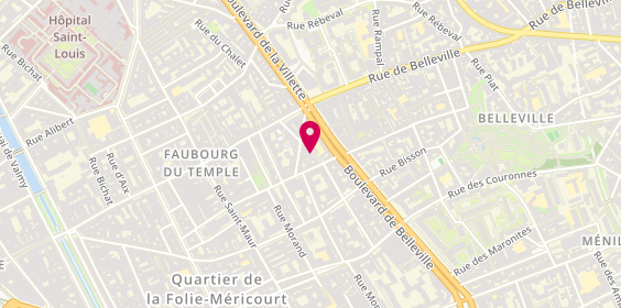Plan de Pompes Funèbres Allouche, 5 Rue Présentation, 75011 Paris