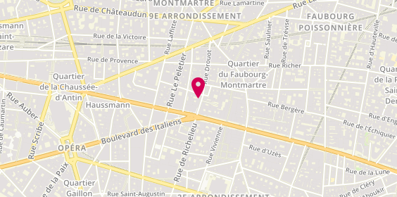 Plan de Pfg-Pompes Funebres Generales, 7 Rue Drouot, 75009 Paris