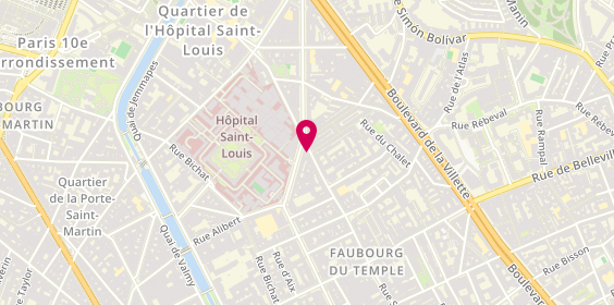 Plan de Roc Eclerc, 20 avenue Claude Vellefaux, 75010 Paris