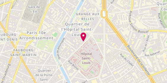 Plan de Pompes Funèbres Guigon, 37 Rue de la Grange Aux Belles, 75010 Paris
