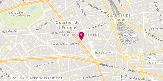 Plan de Henri de Borniol, 50 Boulevard Malesherbes, 75008 Paris