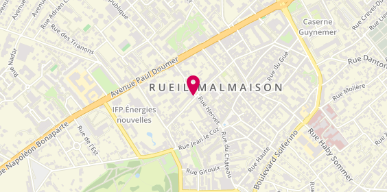 Plan de Pompes funèbres PFG RUEIL-MALMAISON, 16 place Jean Jaurès, 92500 Rueil-Malmaison