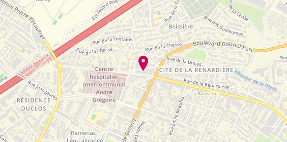 Plan de Afmr - Groupe Esprit Funeraire, 99 Boulevard de la Boissière, 93100 Montreuil
