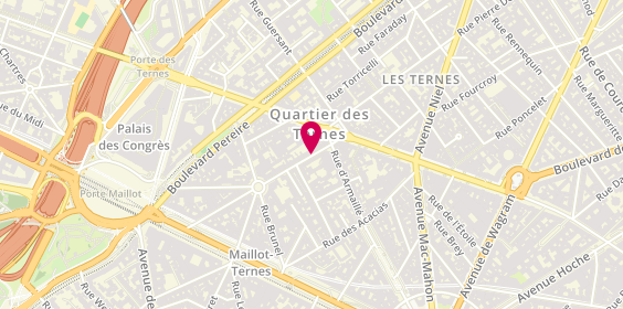 Plan de Service Catholique des Funérailles, 10 Rue Saint-Ferdinand, 75017 Paris