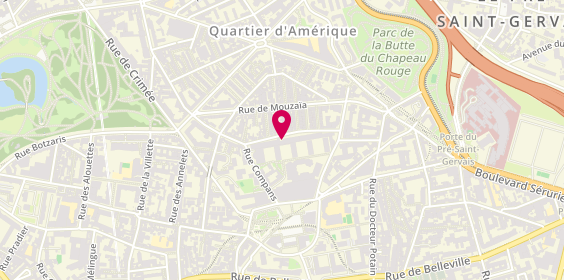 Plan de Révolution-Obsèques.fr, 2 Rue de Bellevue, 75019 Paris