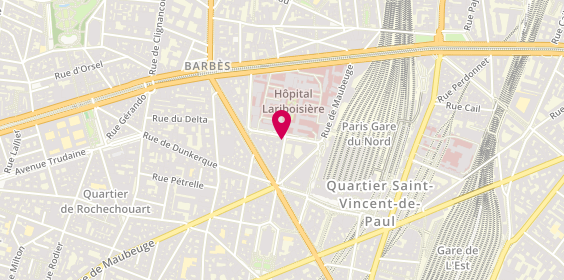 Plan de Roc Eclerc, 25 Rue Saint-Vincent de Paul, 75010 Paris