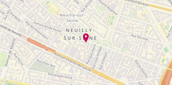 Plan de Pompes funèbres PFG NEUILLY-SUR-SEINE, 115 avenue Achille Peretti, 92200 Neuilly-sur-Seine