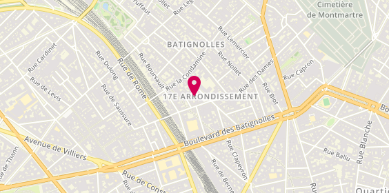 Plan de Pompes funèbres PFG PARIS 17 - Rue des Batignolles, 19 Rue des Batignolles, 75017 Paris