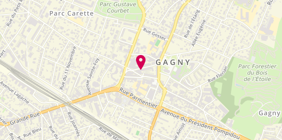 Plan de Pompes funèbres PFG GAGNY, 9 Rue Henri Maillard, 93220 Gagny