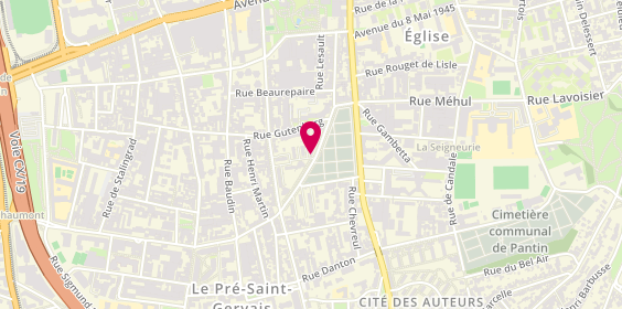 Plan de Etablissements Boiteux, 49 Rue Gabriel Péri, 93310 Le Pré-Saint-Gervais