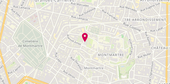 Plan de DE GASTE Emmanuel, 12 Bis Rue Girardon, 75018 Paris