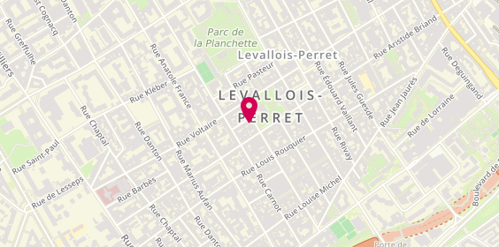 Plan de Pompes funèbres PFG LEVALLOIS-PERRET, 41 Rue Gabriel Péri, 92300 Levallois-Perret