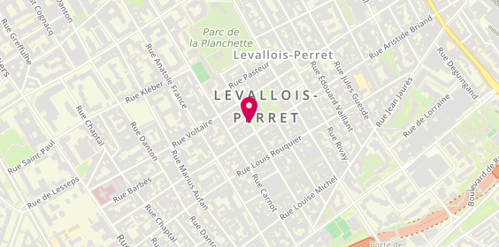 Plan de Pompes Funèbres COLLIOT - Ets BIGARD, 39 Rue Gabriel Péri, 92300 Levallois-Perret