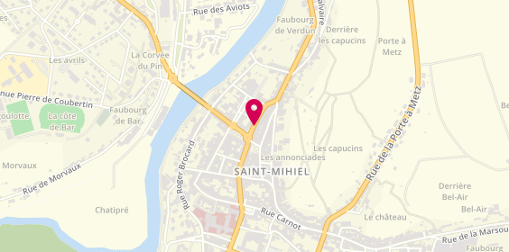 Plan de Le Choix Funéraire, 14 Rue Pershing, 55300 Saint-Mihiel