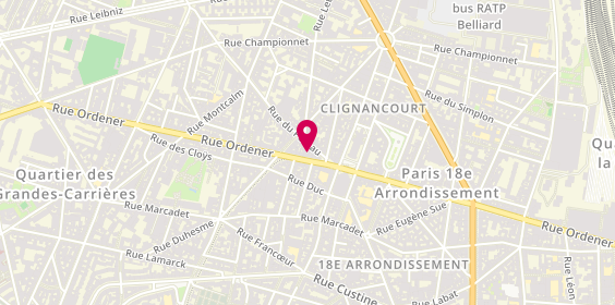 Plan de Roc-Eclerc, 88 Rue Ordener, 75018 Paris