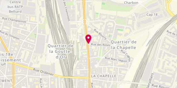 Plan de La Voie Eternelle, 42 Rue de la Chapelle, 75018 Paris