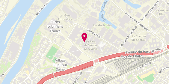 Plan de OGF Formation, Avenue du parc de l'Île
17 Rue du Port, 92000 Nanterre
