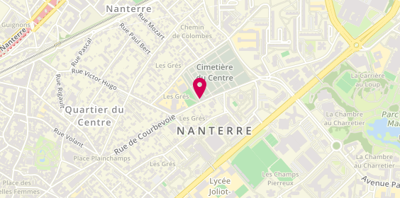 Plan de Pompes Funebres Jaboin, 103 Rue de Courbevoie, 92000 Nanterre