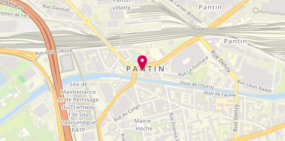 Plan de Pompes funèbres PFG PANTIN - Avenue du Général Leclerc, 82 avenue du Général Leclerc, 93500 Pantin