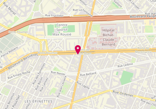 Plan de Pompes Funèbres ROGER MARIN, 3 Boulevard Bessières, 75017 Paris