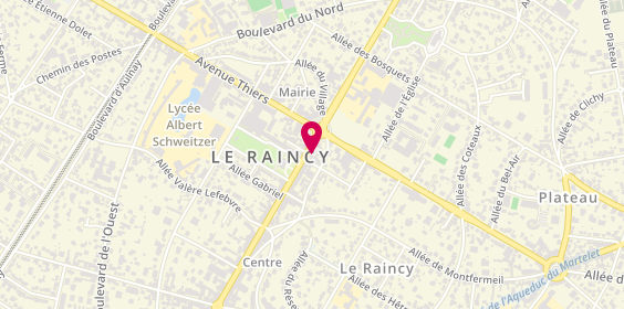 Plan de Pompes funèbres PFG LE RAINCY, 130 avenue de la Résistance, 93340 Le Raincy